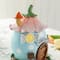 Glitzhome® 8" Lighted Easter Resin Egg-Shaped House Table Decor